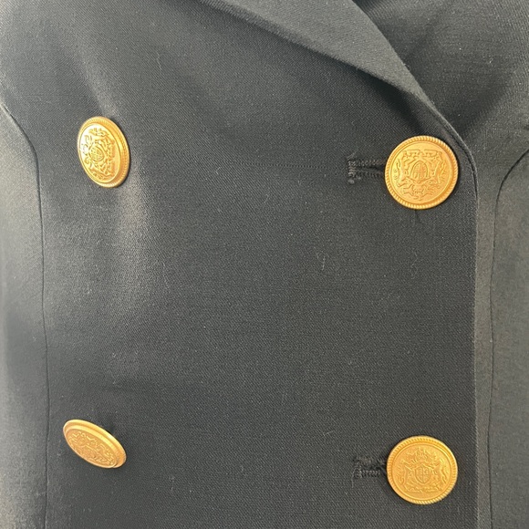Marissa Webb Black Blazer Dress XS with Gold detailed Buttons - Picture 10 of 10